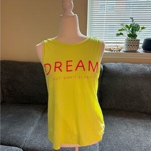 American Eagle Outfitters Neon Yellow Dream Tank Top